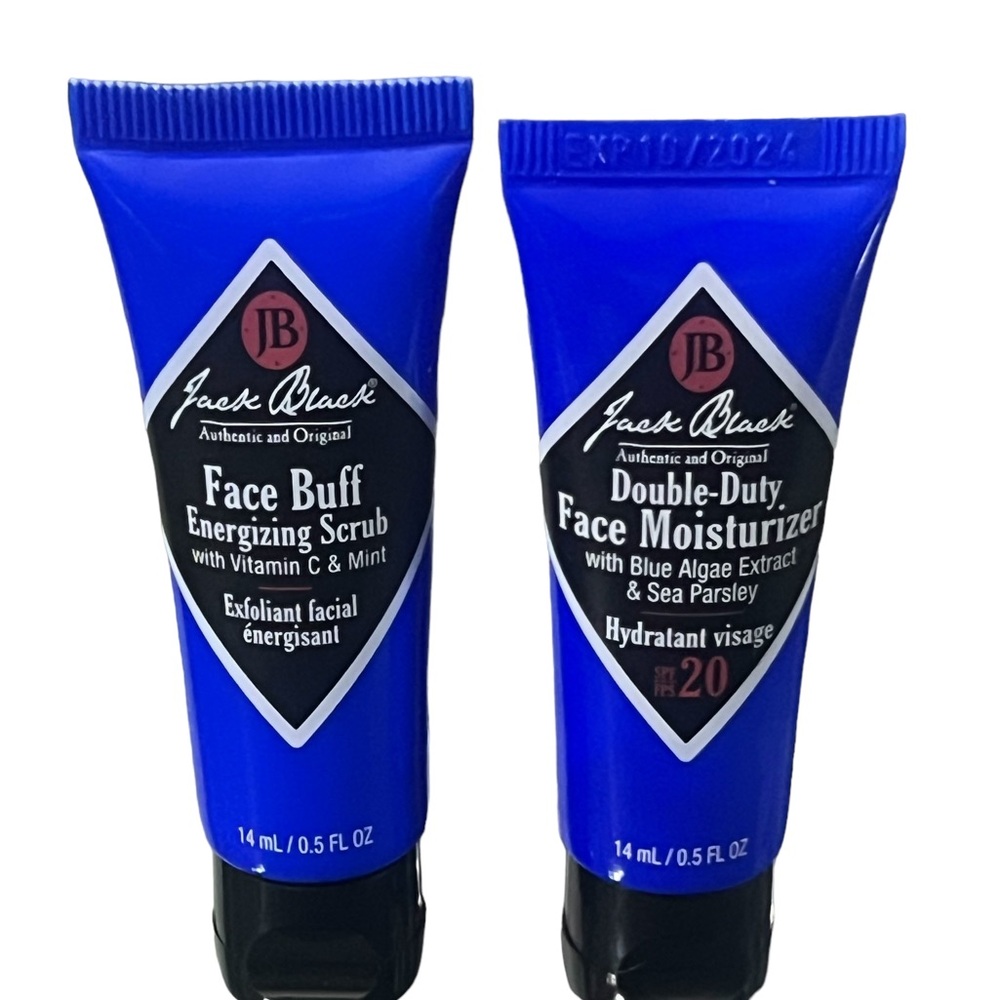 Jack Black Face Buff and Moisturizer Set